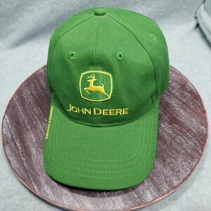 John Deere Green Adjustable Baseball Cap With Embroidered Logo & Slogan